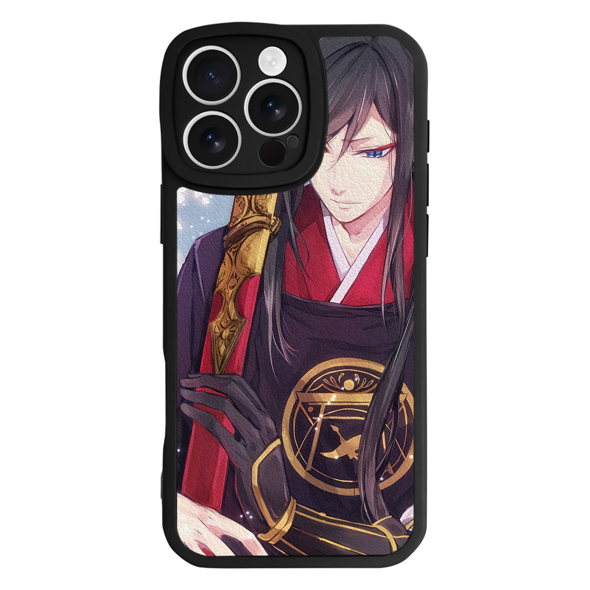 （画像用） 刀剣乱舞 Touken Ranbu 【iPhone 16シリーズ対応】シリコンスマホケース（レザー調） 材質：シリコン